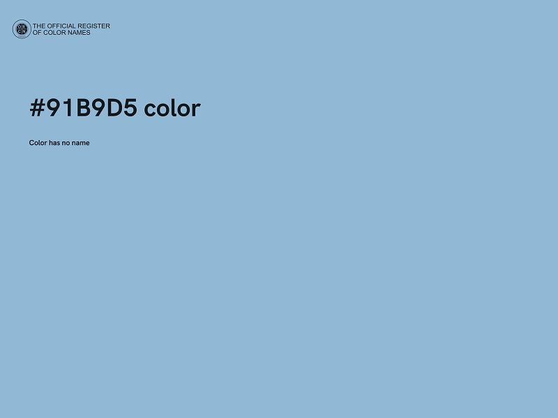 #91B9D5 color image