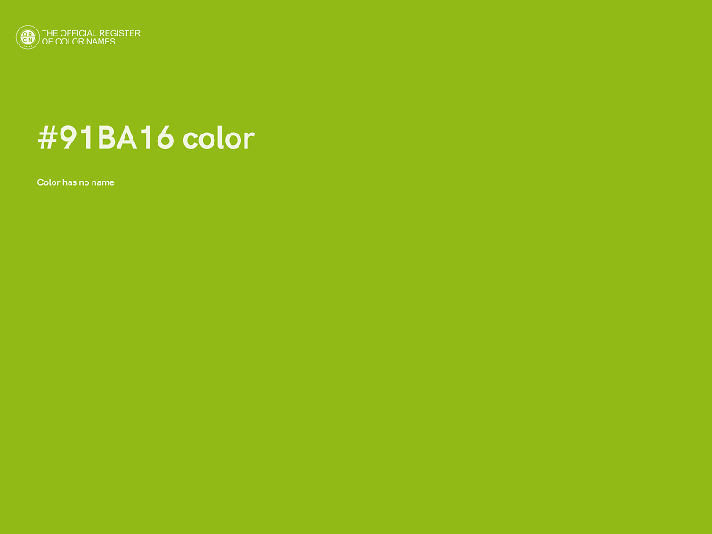 #91BA16 color image