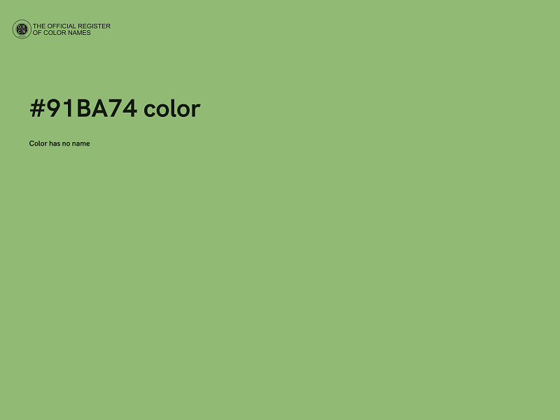 #91BA74 color image
