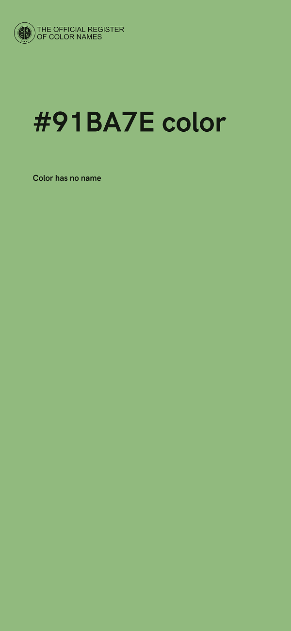 #91BA7E color image