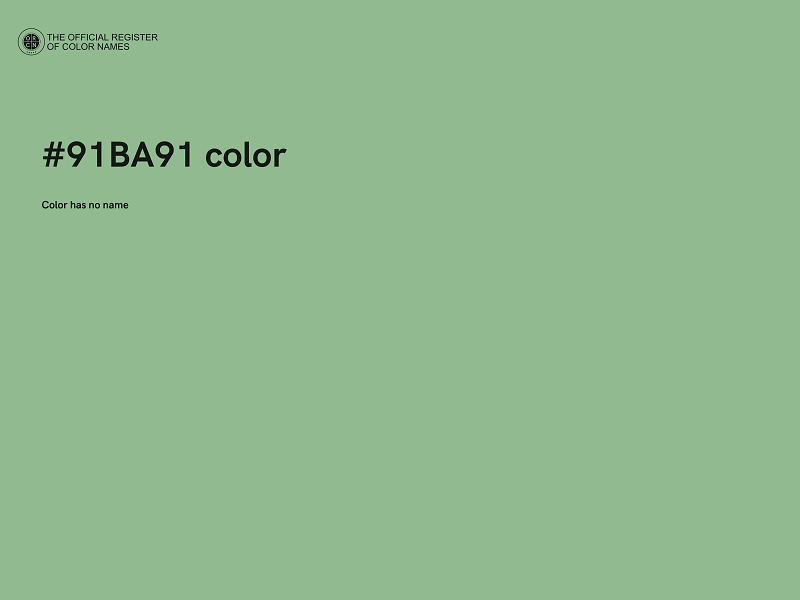 #91BA91 color image