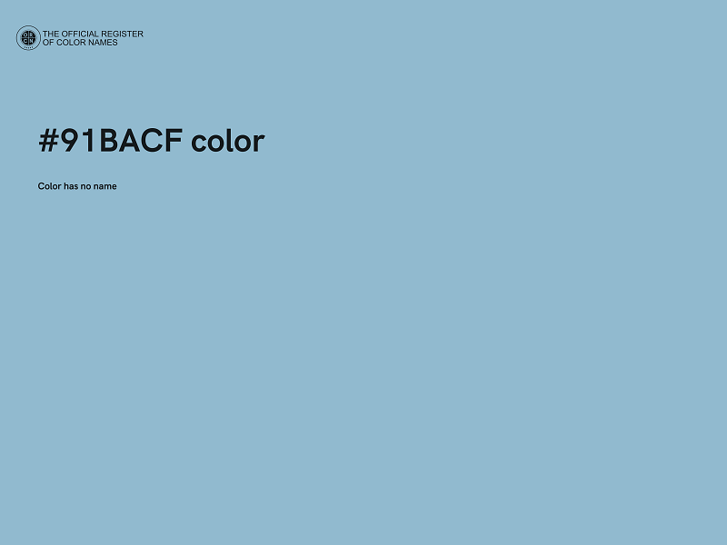 #91BACF color image