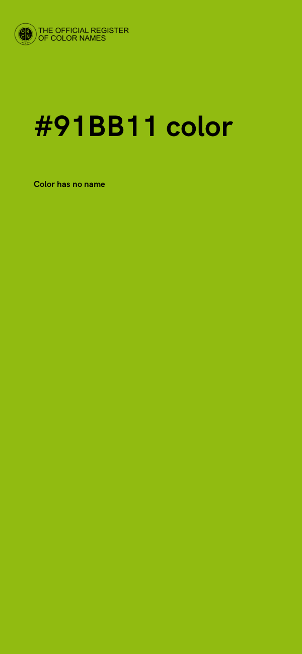 #91BB11 color image