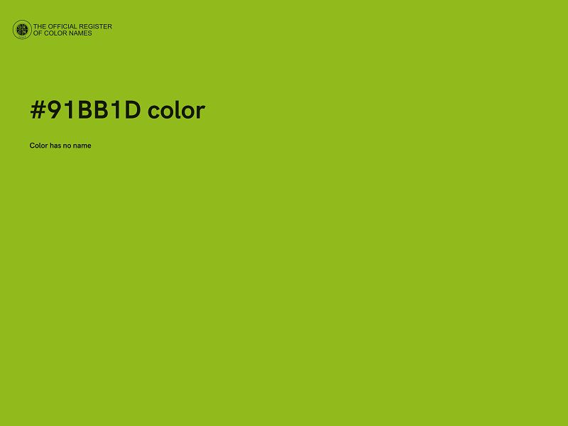 #91BB1D color image