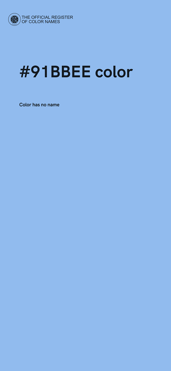 #91BBEE color image