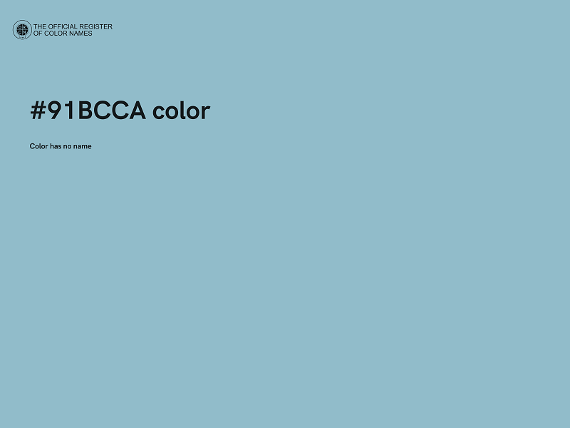 #91BCCA color image