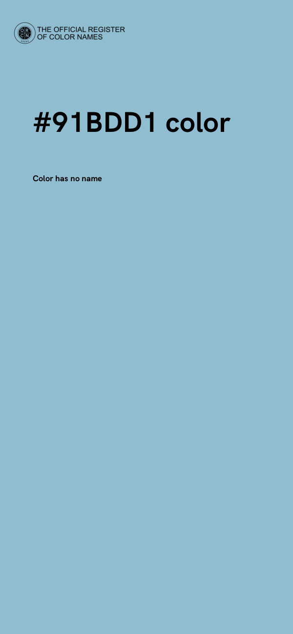 #91BDD1 color image