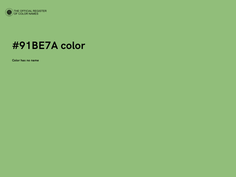 #91BE7A color image