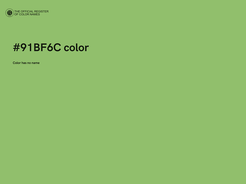 #91BF6C color image