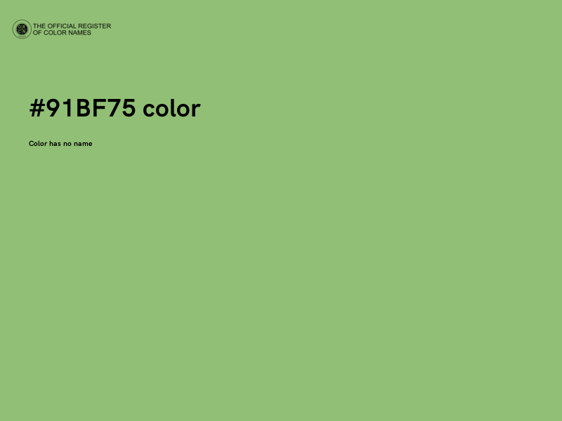 #91BF75 color image
