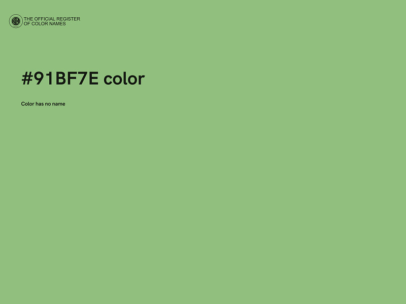 #91BF7E color image