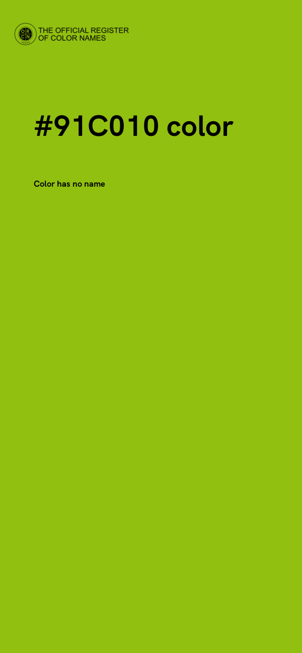 #91C010 color image