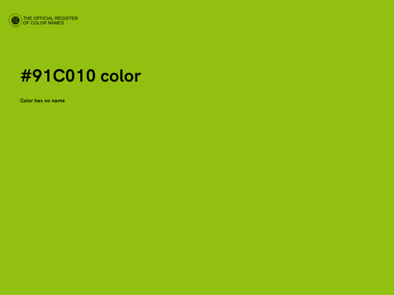 #91C010 color image
