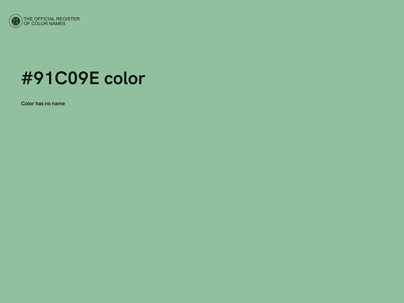 #91C09E color image