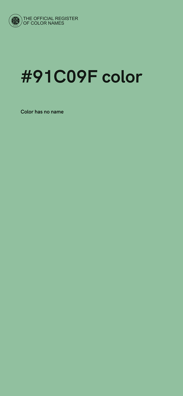 #91C09F color image