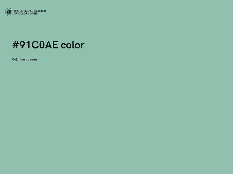 #91C0AE color image