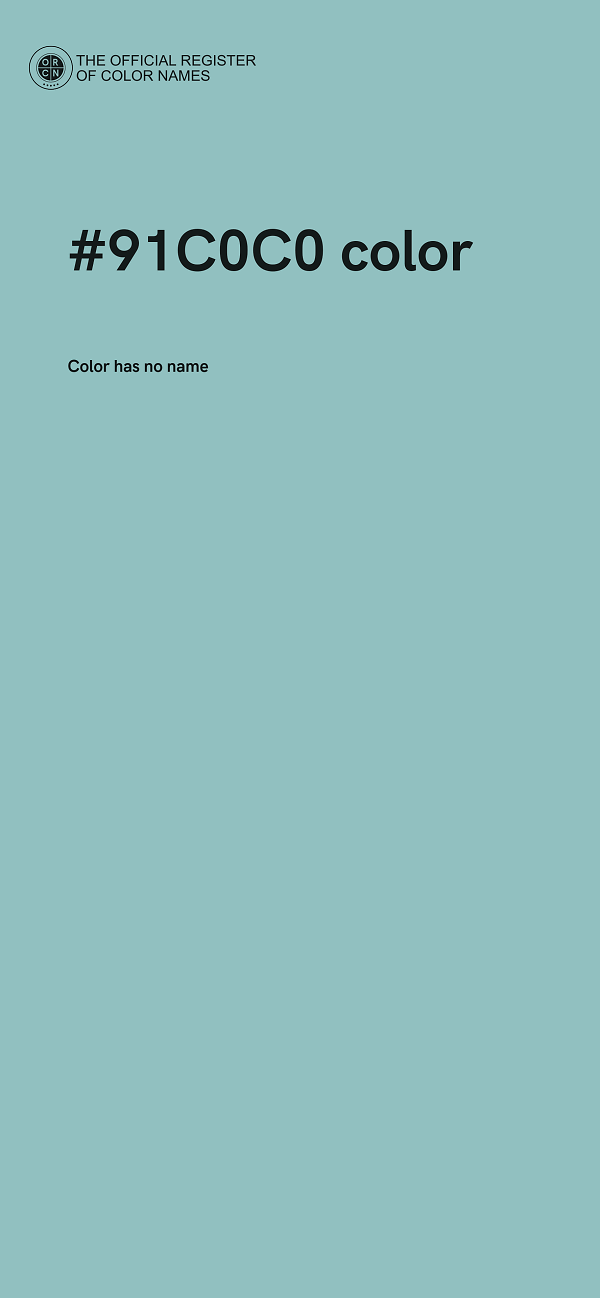 #91C0C0 color image