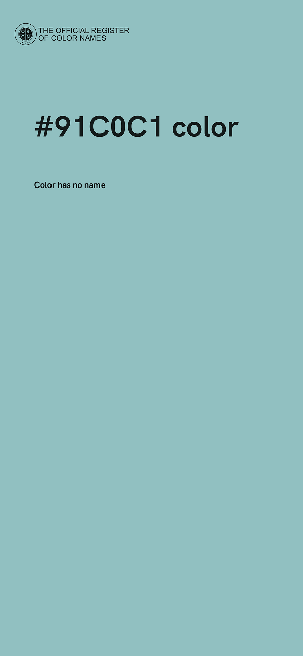 #91C0C1 color image