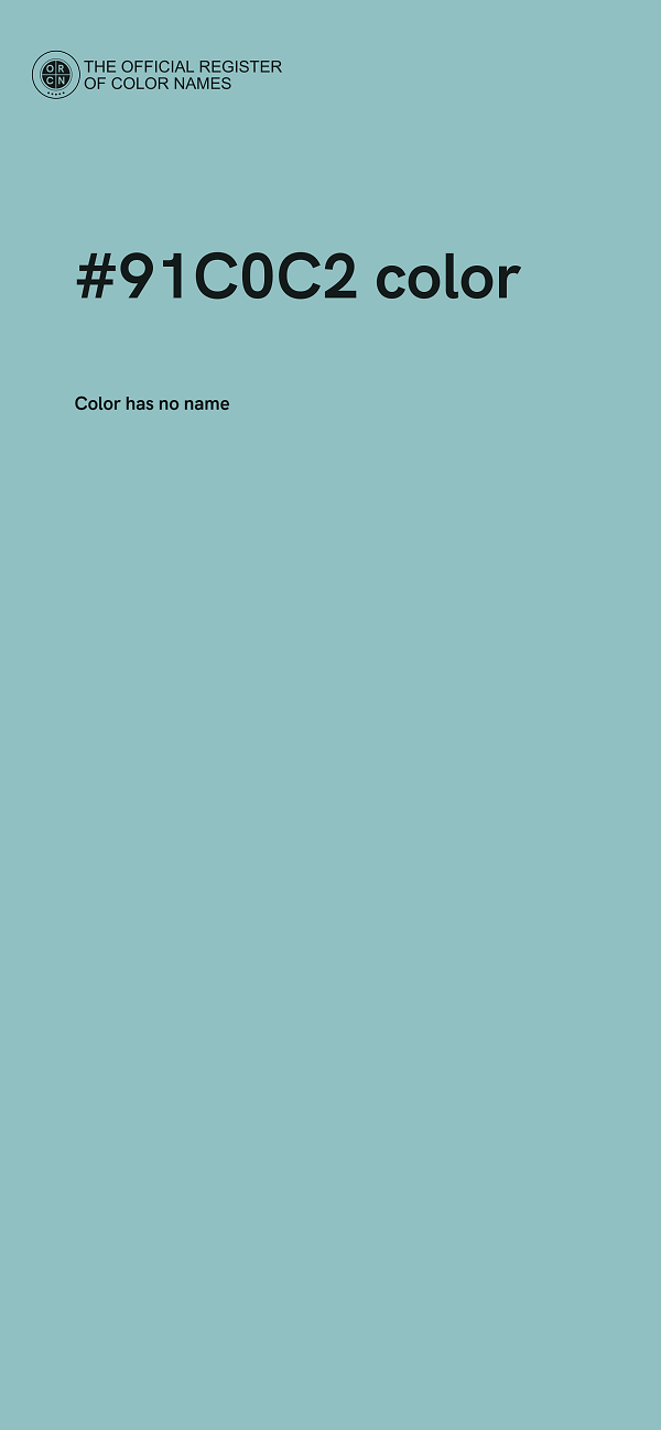 #91C0C2 color image