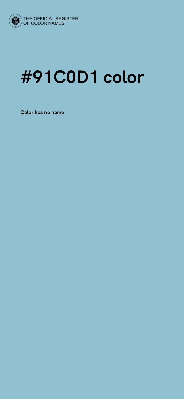 #91C0D1 color image