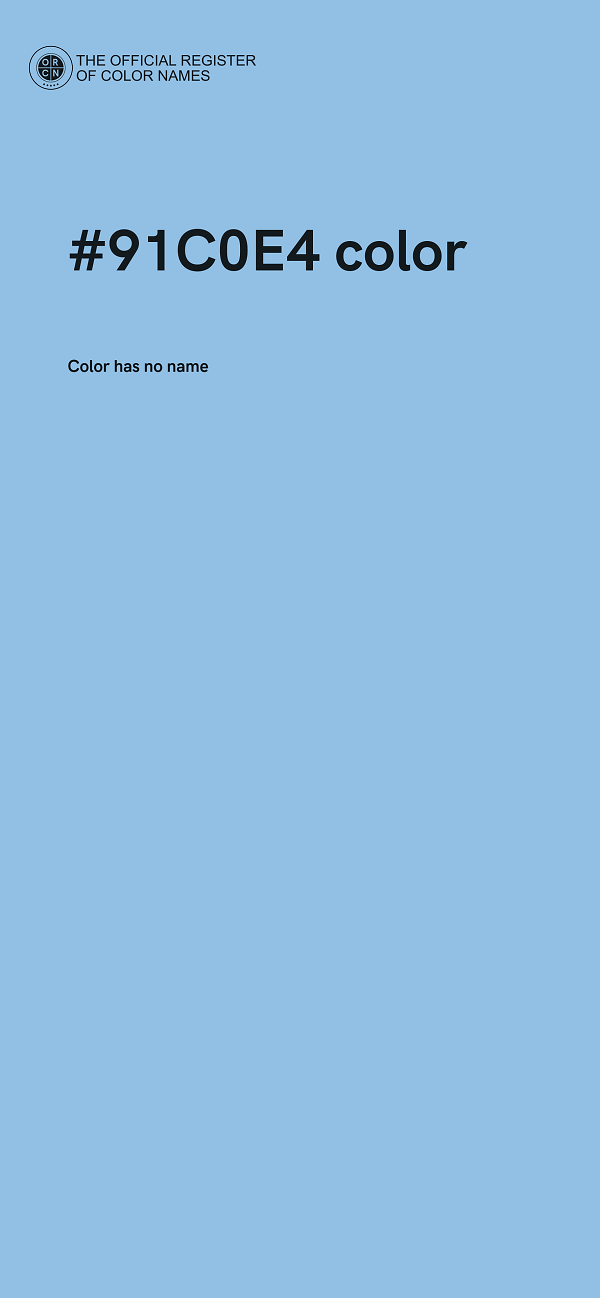 #91C0E4 color image