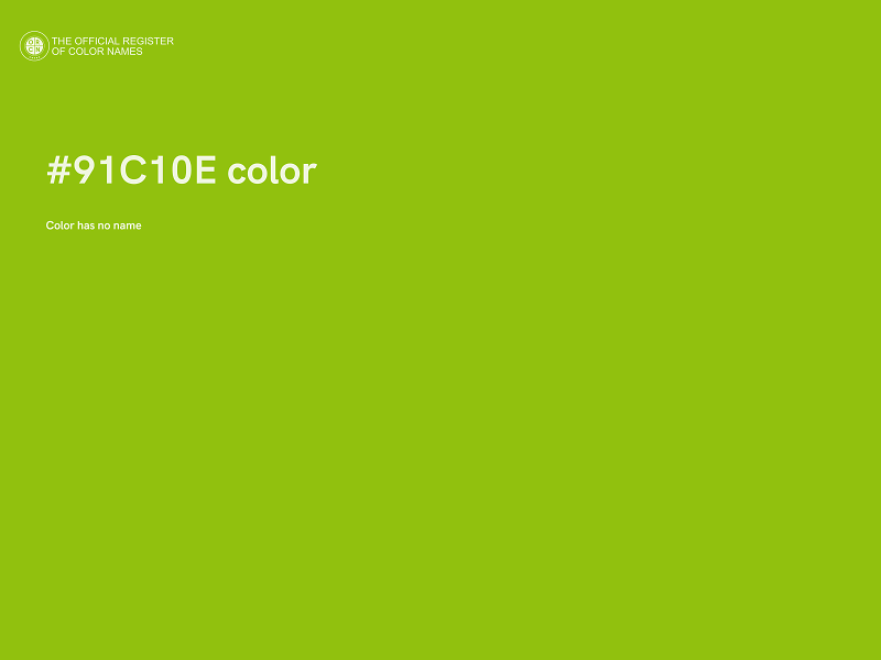 #91C10E color image