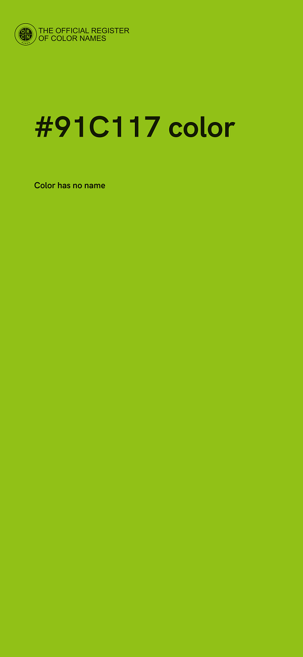 #91C117 color image