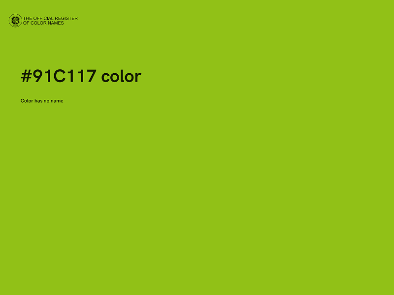 #91C117 color image