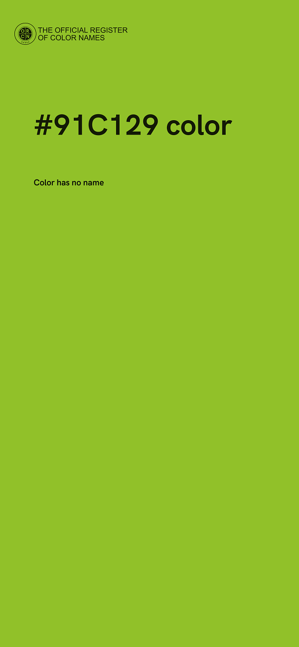 #91C129 color image