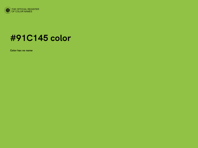 #91C145 color image