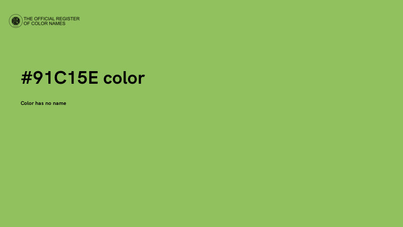#91C15E color image