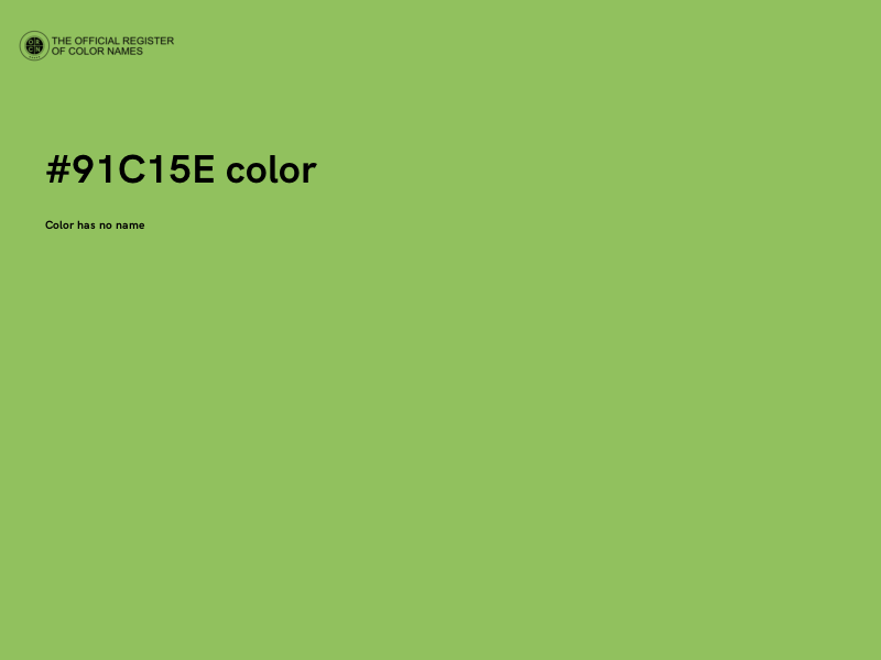 #91C15E color image