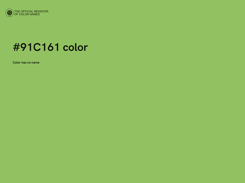 #91C161 color image