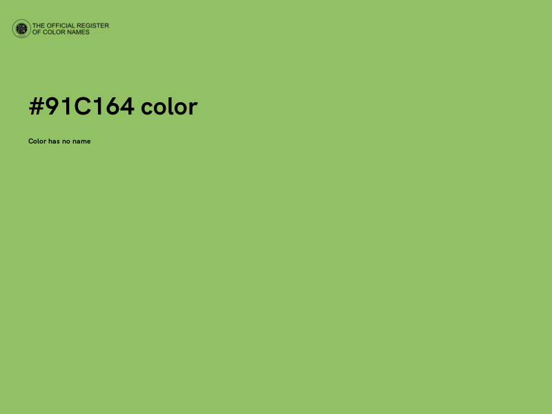 #91C164 color image