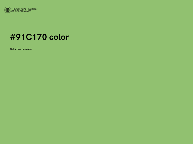 #91C170 color image