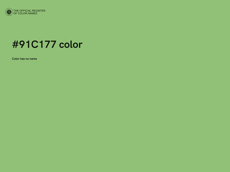 #91C177 color image