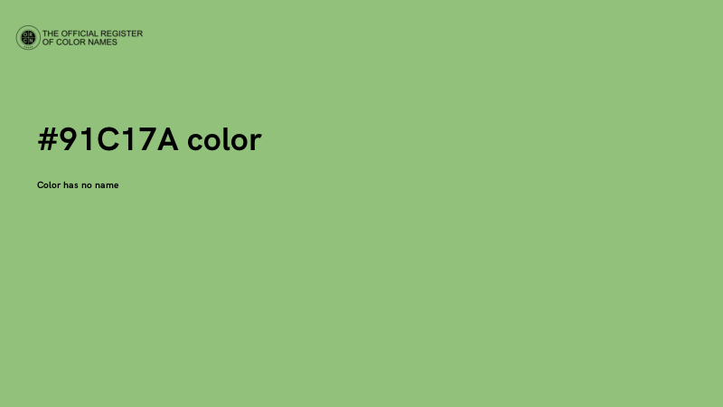 #91C17A color image