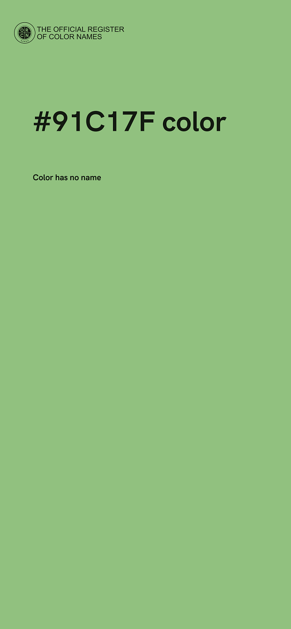#91C17F color image