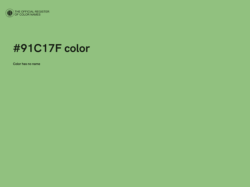 #91C17F color image