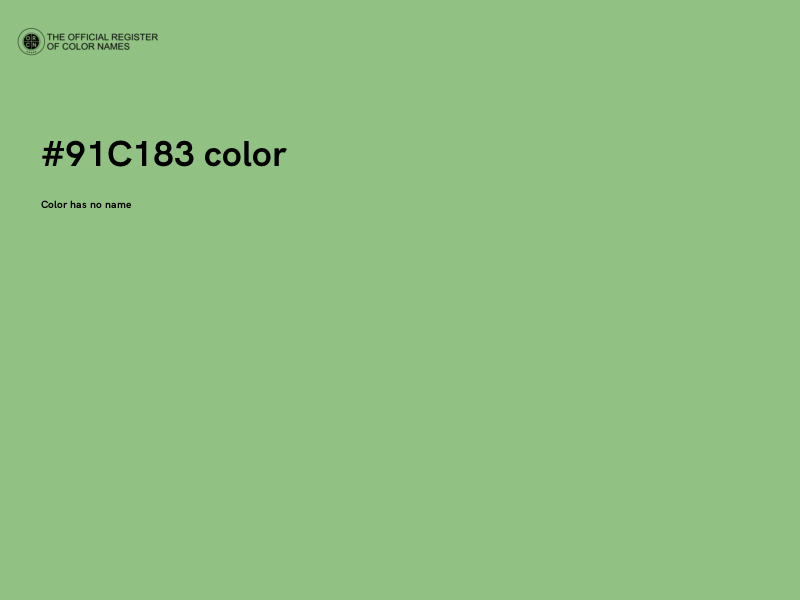 #91C183 color image