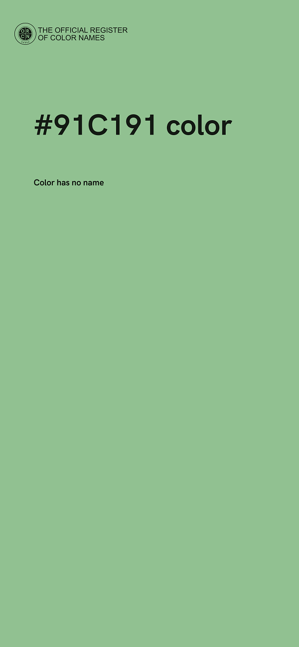 #91C191 color image