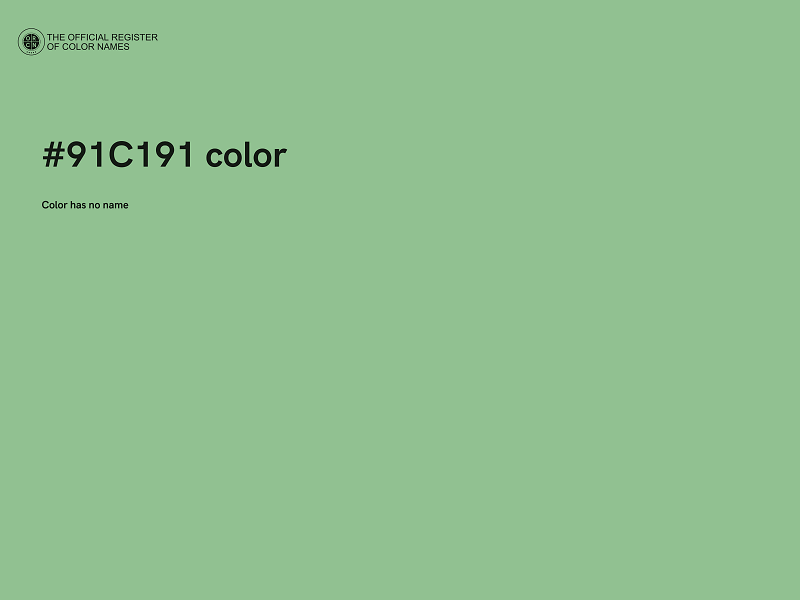 #91C191 color image