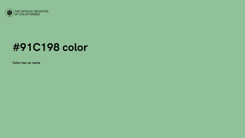 #91C198 color image