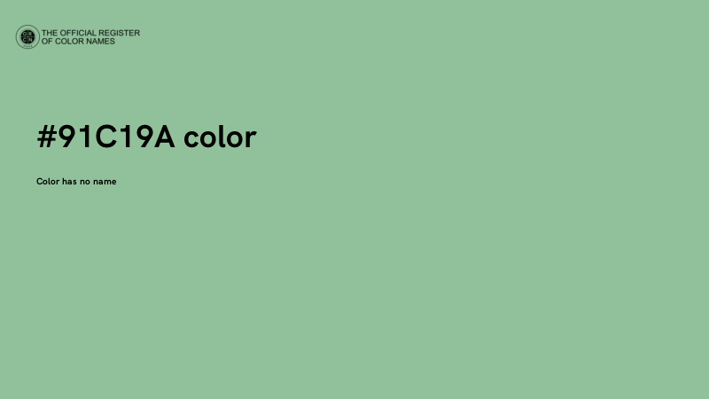 #91C19A color image