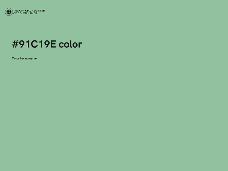 #91C19E color image