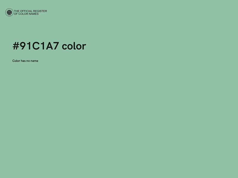 #91C1A7 color image