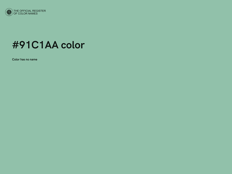 #91C1AA color image