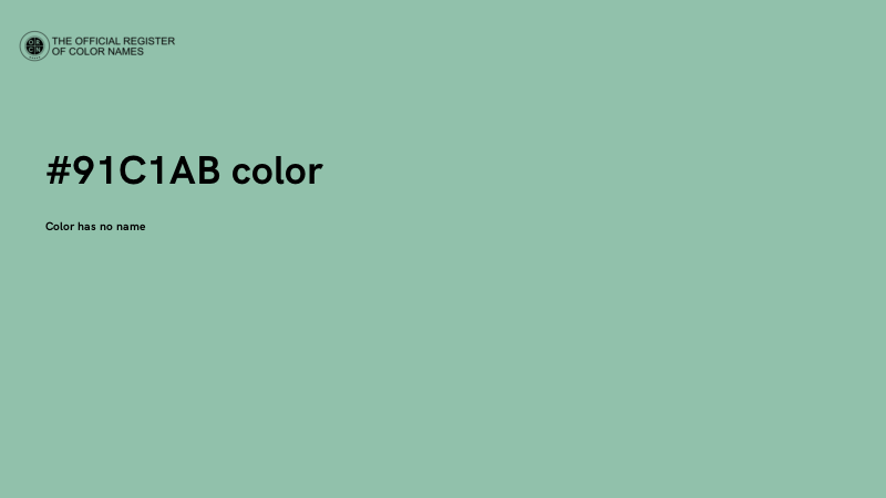#91C1AB color image