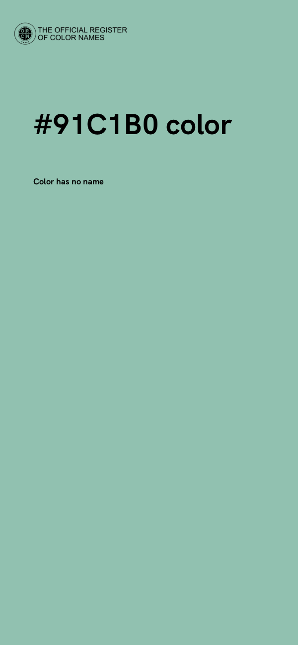 #91C1B0 color image