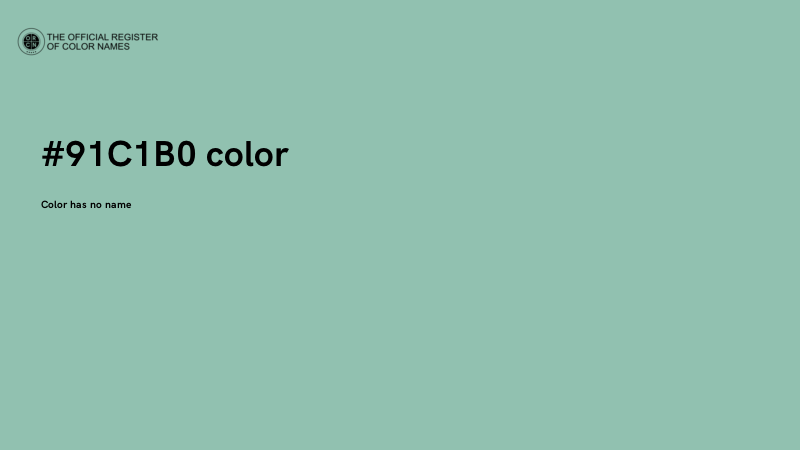 #91C1B0 color image